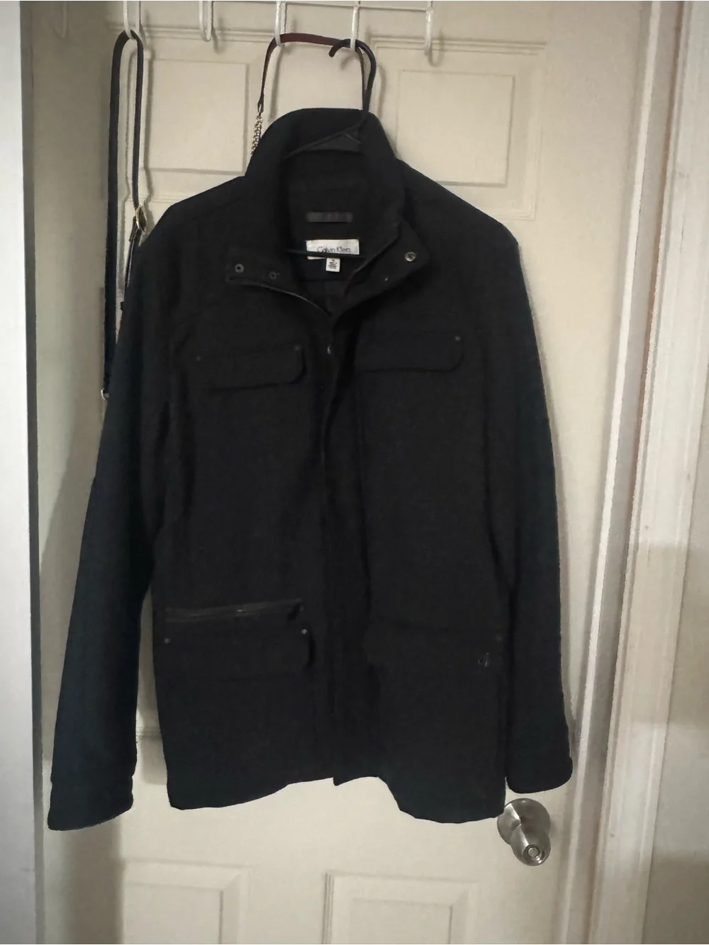Calvin Klein Black Military Field Jacket
